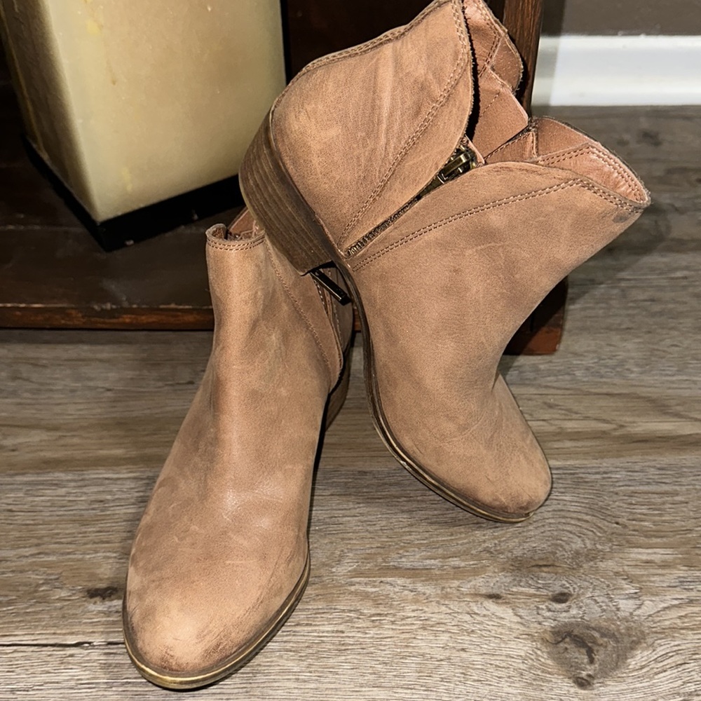 Lucky Brand Leather Ankle Booties